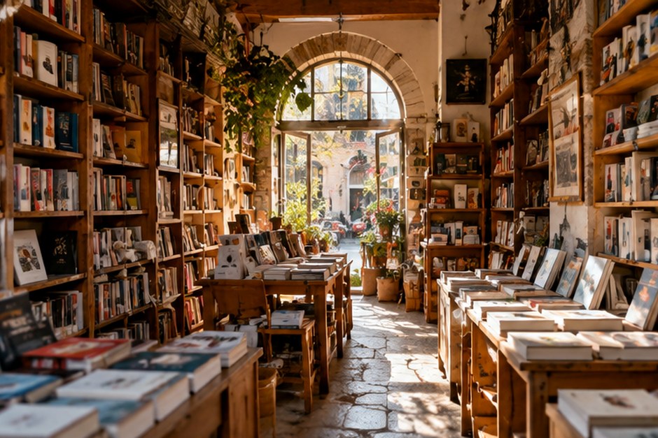 Fotografia editoriale dedicata alla lettura e ai libri