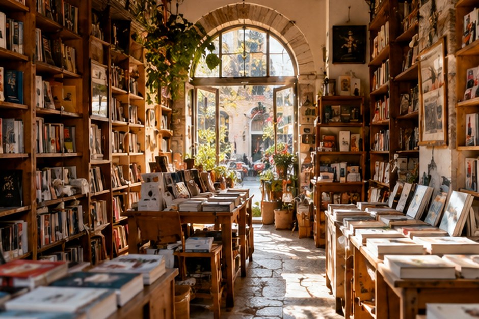Fotografia editoriale dedicata alla lettura e ai libri